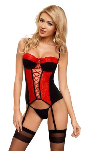 Ensemble lingerie guêpière - ensemble,